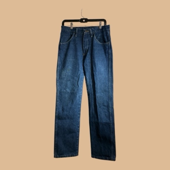 Wrangler Other - Wrangler Rustler Dark Blue Wash Denim Jeans Men’s Size 29 x 30
